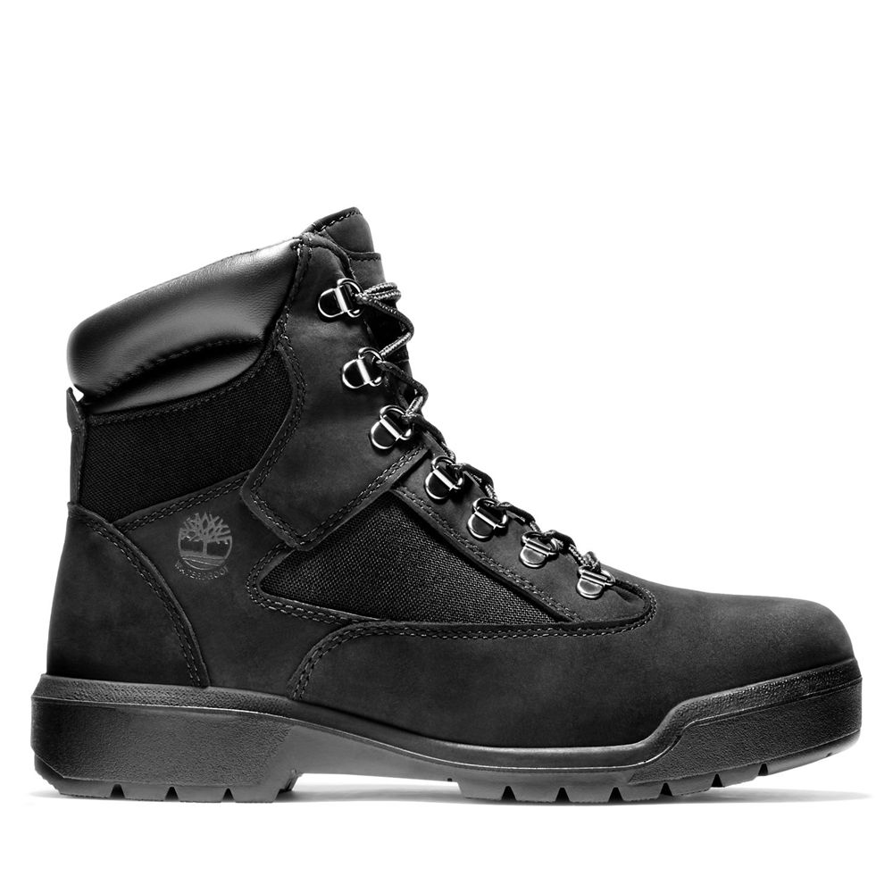 Bototos Timberland Hombre 6-Inch Waterproof Field Negras - Chile ANH-398641